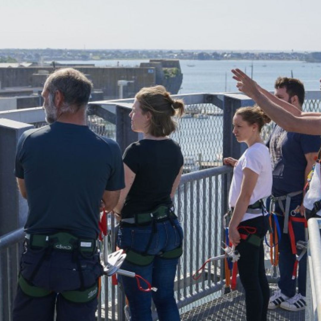 Cité de la Voile Lorient - Descente en Tyrolienne